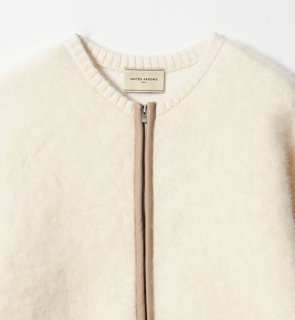 UNITED ARROWS「フォックスカシミヤ トリムコンビ カーディガン」|カーディガン|