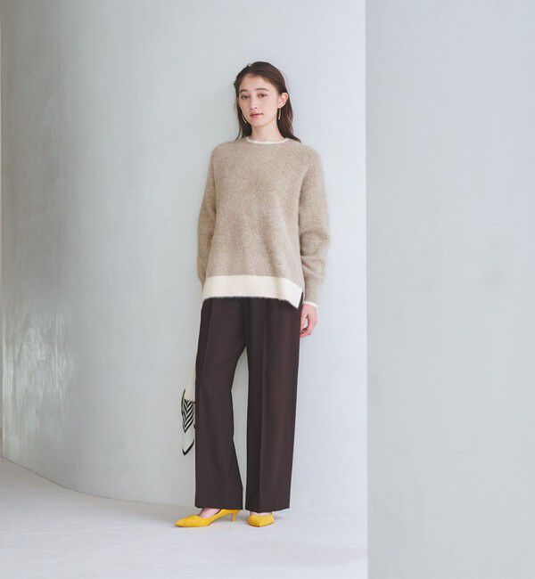 UNITED ARROWS「フォックスカシミヤ スパンコール クルーネックニット」|ニット・セーター|