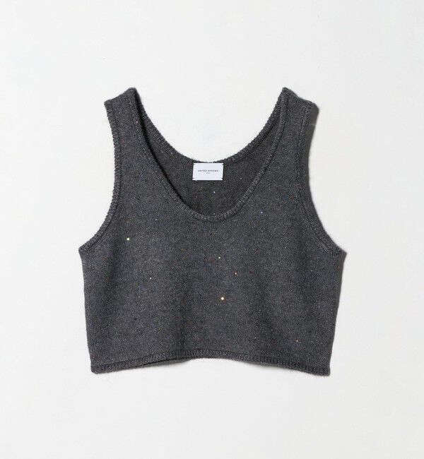 UNITED ARROWS「フラワー スパンコール ベスト」|ベスト・ジレ|