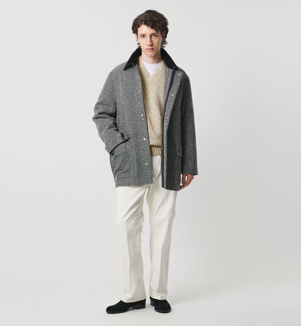 UNITED ARROWS「ウール コットン カシミア ムリネ Vネック ニット」|ニット・セーター|