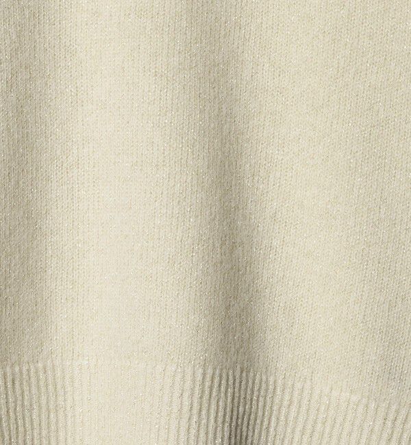 UNITED ARROWS「フォックス ウール ラメ クルーネック ニット」|ニット・セーター|