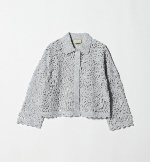 UNITED ARROWS「クロシェ ポロ カーディガン」|カーディガン|