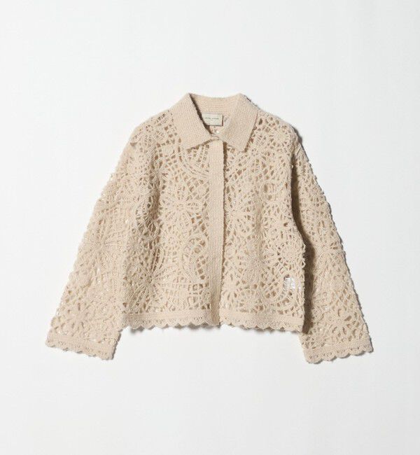 UNITED ARROWS「クロシェ ポロ カーディガン」|カーディガン|