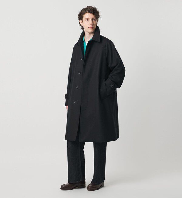 UNITED ARROWS「ウーステッドメルトン バルマカーンコート」|ステンカラーコート|