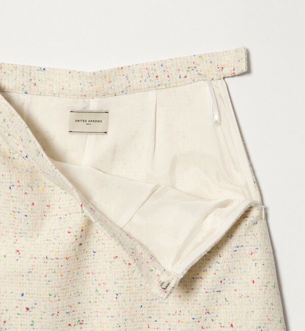 UNITED ARROWS「シルクネップ ツイードライク スカート」|フレア|