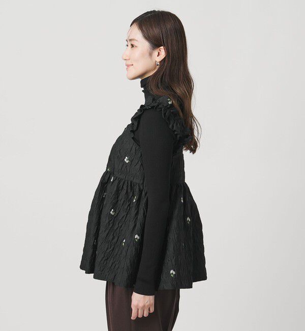 UNITED ARROWS「スクエア フラワー ジャガード キャミソール」|キャミソール|