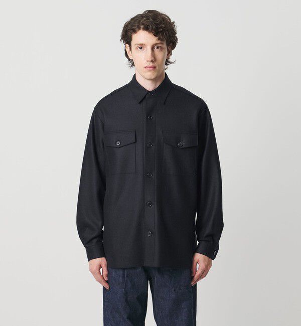 UNITED ARROWS「ARYES ジャージメルトン CPOシャツ」|シャツ・ブラウス|