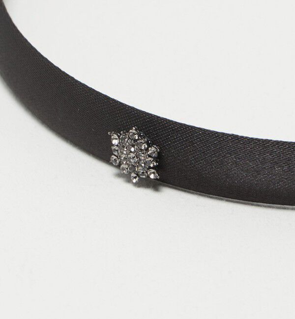 UNITED ARROWS「ビジュー&times;サテン ヘッドバンド」|ヘアバンド|