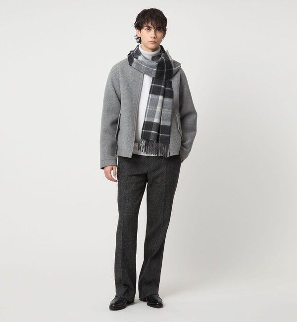 UNITED ARROWS「カシミヤ リバーシブル チェックマフラー」|マフラー|