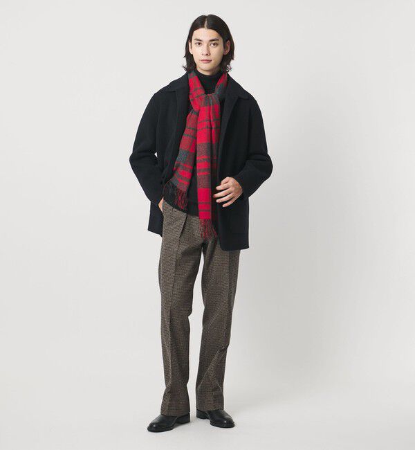 UNITED ARROWS「カシミヤ リバーシブル チェックマフラー」|マフラー|