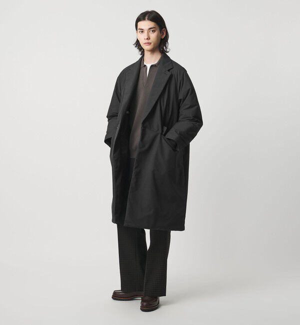 UNITED ARROWS「ADS ダウン ガウンコート 撥水」|ダウン|BLACK