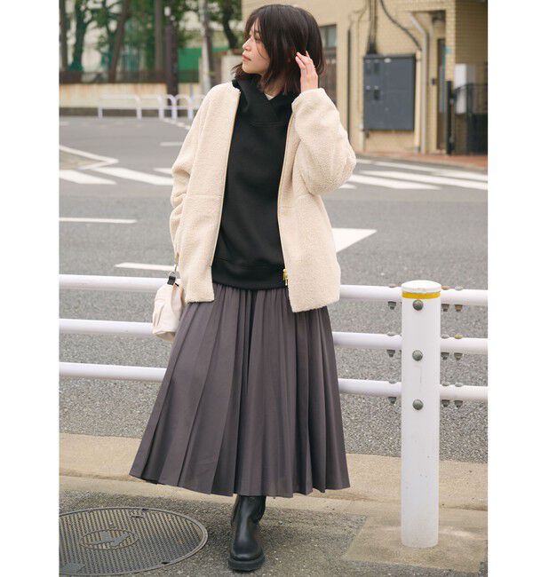 UNITED ARROWS green label relaxing「【WEB限定】＜at ease＞ダンボール フーディ」|パーカー|