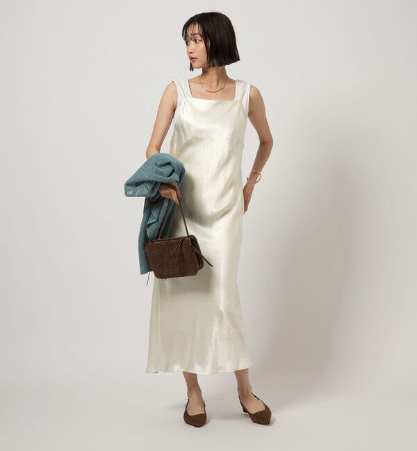 UNITED ARROWS green label relaxing「サテン キャミソール ワンピース」|ワンピース|