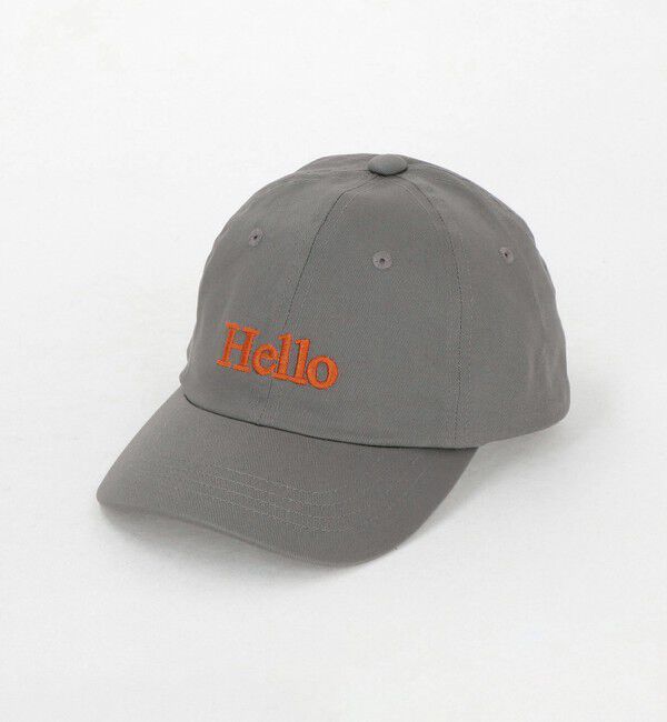 UNITED ARROWS green label relaxing「HELLO キャップ / CAP / キッズ  」|キャップ・キャスケット|MD.GRAY