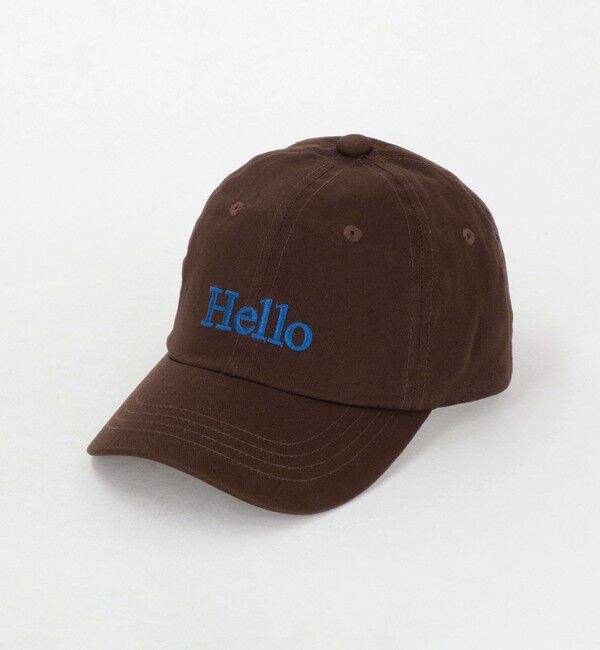 UNITED ARROWS green label relaxing「HELLO キャップ / CAP / キッズ  」|キャップ・キャスケット|DK.BROWN
