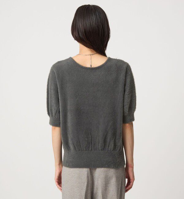 UNITED ARROWS green label relaxing「フラッフフェザー 2WAY ショートスリーブ ニット プルオーバー -ウォッシャブル-」|ニット・セーター|