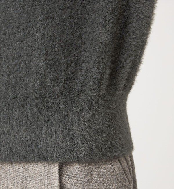 UNITED ARROWS green label relaxing「フラッフフェザー 2WAY ショートスリーブ ニット プルオーバー -ウォッシャブル-」|ニット・セーター|