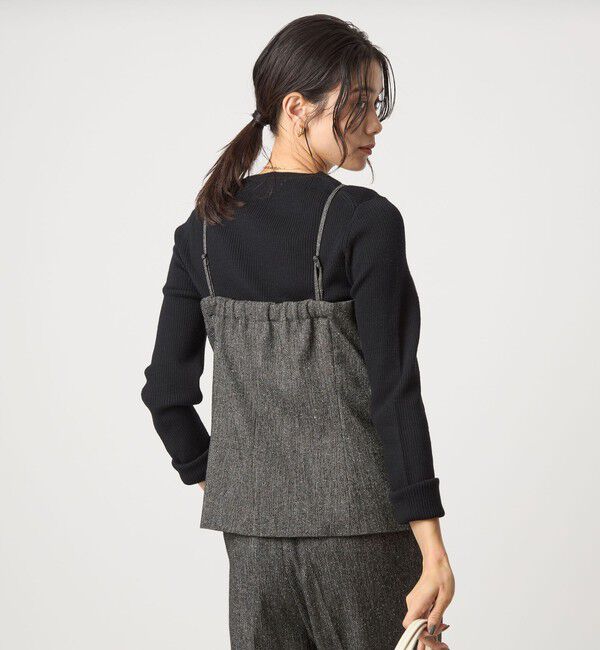 UNITED ARROWS green label relaxing「メランジツイル ビスチェ キャミソール -ウォッシャブル-」|ベスト・ジレ|