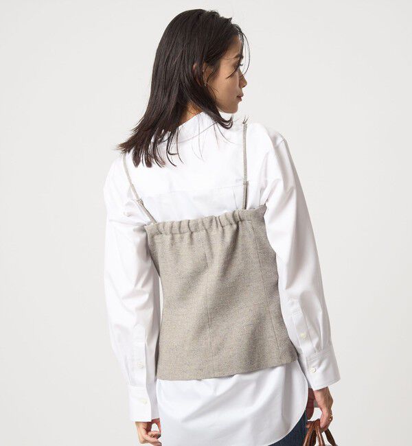 UNITED ARROWS green label relaxing「メランジツイル ビスチェ キャミソール -ウォッシャブル-」|ベスト・ジレ|