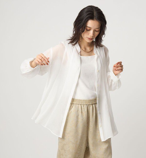 UNITED ARROWS green label relaxing「ミルフィーユフレアブラウス」|シャツ・ブラウス|