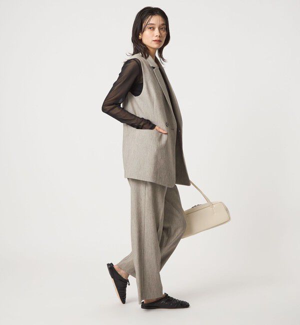 UNITED ARROWS green label relaxing「ツイードライク ジレ マシンウォッシャブル 帯電防止」|ベスト・ジレ|