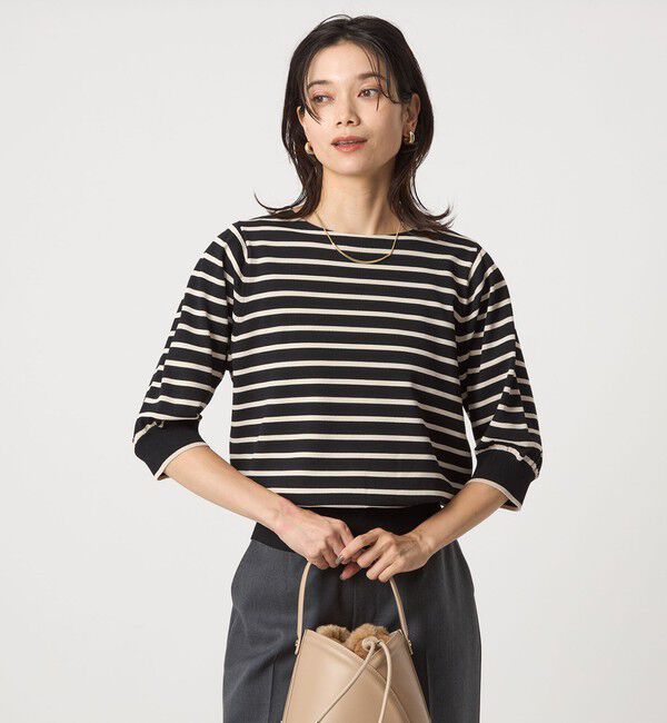 UNITED ARROWS green label relaxing「フォルムスリーブ ニット プルオーバー -ウォッシャブル-」|ニット・セーター|