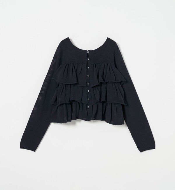 EMMEL REFINES「＜EMMEL REFINES＞EM HW ティアード フリル 2WAY ニット」|ニット・セーター|