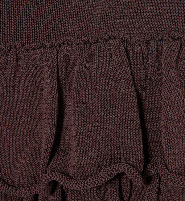 EMMEL REFINES「＜EMMEL REFINES＞EM HW ティアード フリル 2WAY ニット」|ニット・セーター|