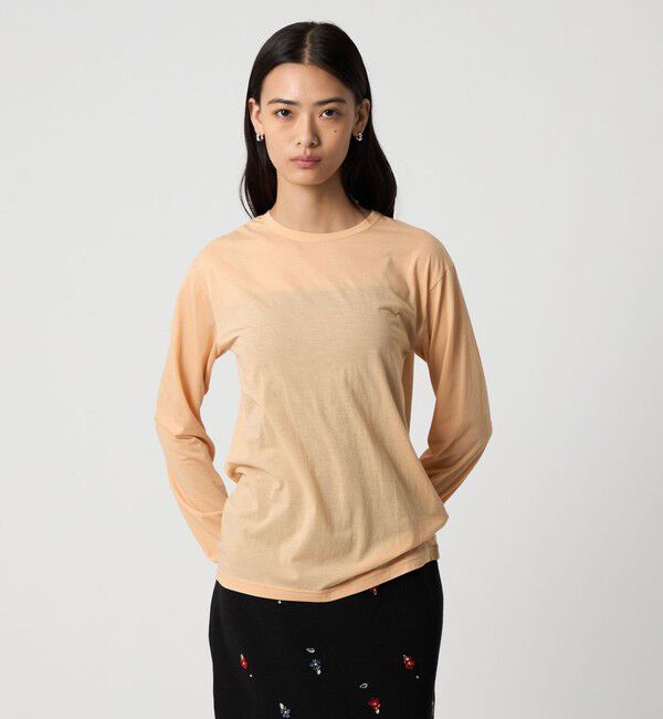 EMMEL REFINES「＜EMMEL REFINES＞EM クルーネック ロングスリーブ Tシャツ」|Tシャツ・カットソー|