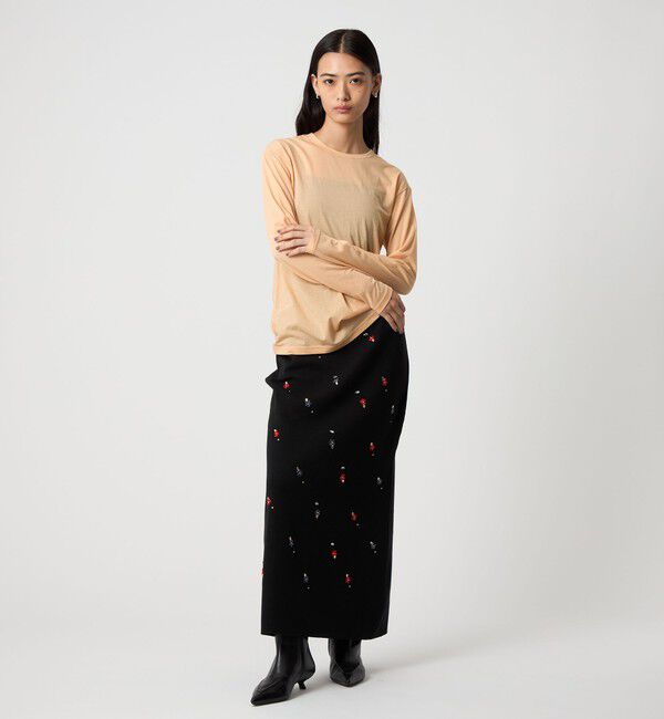 EMMEL REFINES「＜EMMEL REFINES＞EM クルーネック ロングスリーブ Tシャツ」|Tシャツ・カットソー|