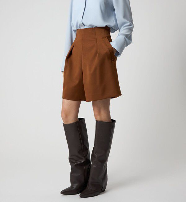 EMMEL REFINES「＜EMMEL REFINES＞EM タック ポケット ショートパンツ」|その他|MD.BROWN