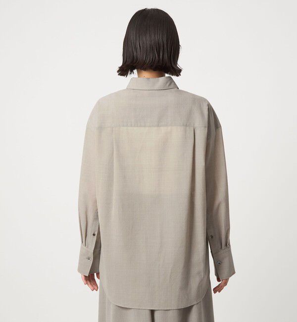 UNITED ARROWS green label relaxing「［size SHORTあり］ウール混ボイル シャツ -ウォッシャブル-」|シャツ・ブラウス|