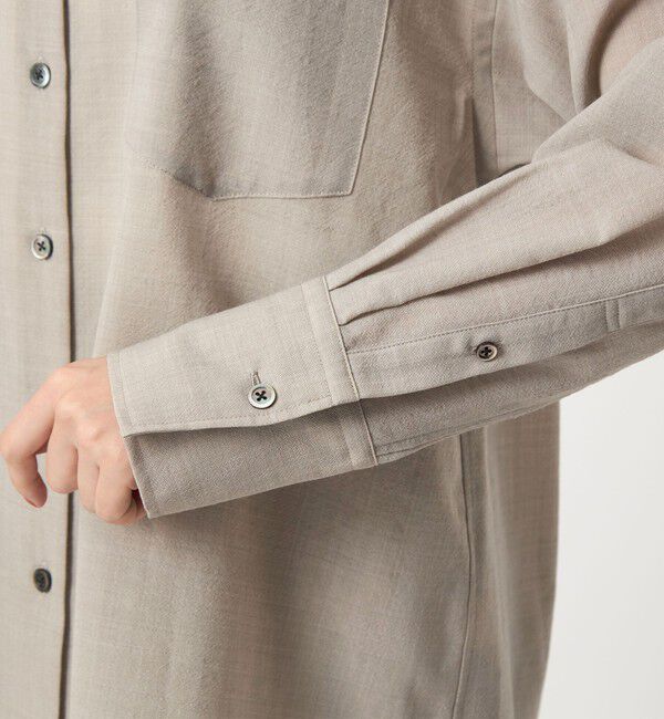 UNITED ARROWS green label relaxing「［size SHORTあり］ウール混ボイル シャツ -ウォッシャブル-」|シャツ・ブラウス|