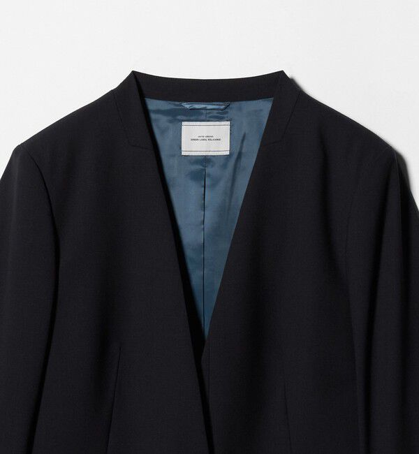 UNITED ARROWS green label relaxing「カチリラ ノーラペル ジャケット  -ウォッシャブル・ストレッチ-」|ノーカラージャケット|