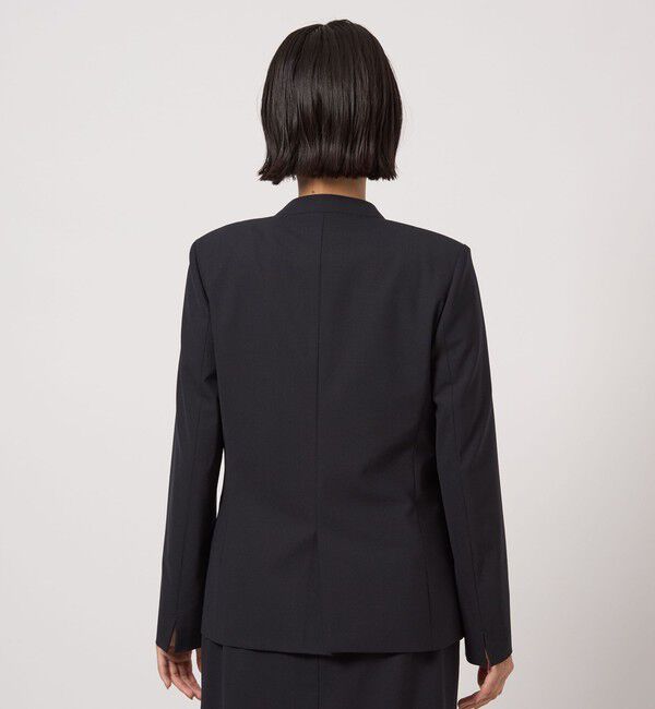 UNITED ARROWS green label relaxing「カチリラ ノーラペル ジャケット  -ウォッシャブル・ストレッチ-」|ノーカラージャケット|