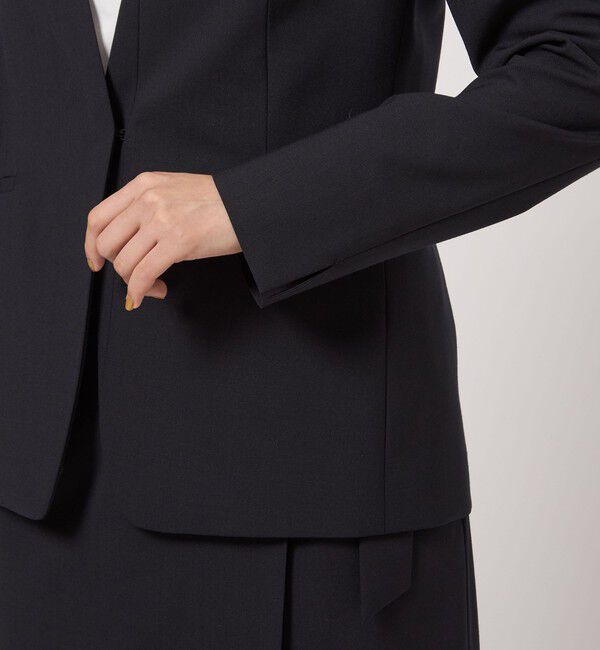 UNITED ARROWS green label relaxing「カチリラ ノーラペル ジャケット  -ウォッシャブル・ストレッチ-」|ノーカラージャケット|