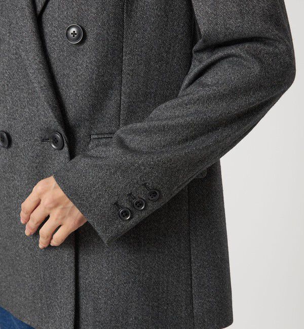 UNITED ARROWS green label relaxing「ホームスパン ダブル ジャケット ストレッチ」|テーラードジャケット|