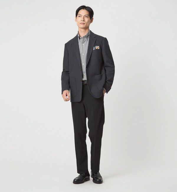 UNITED ARROWS green label relaxing「エブリット コットンオックス ギンガムチェック スナップ ボタンダウン シャツ -イージーアイロン-」|シャツ・ブラウス|