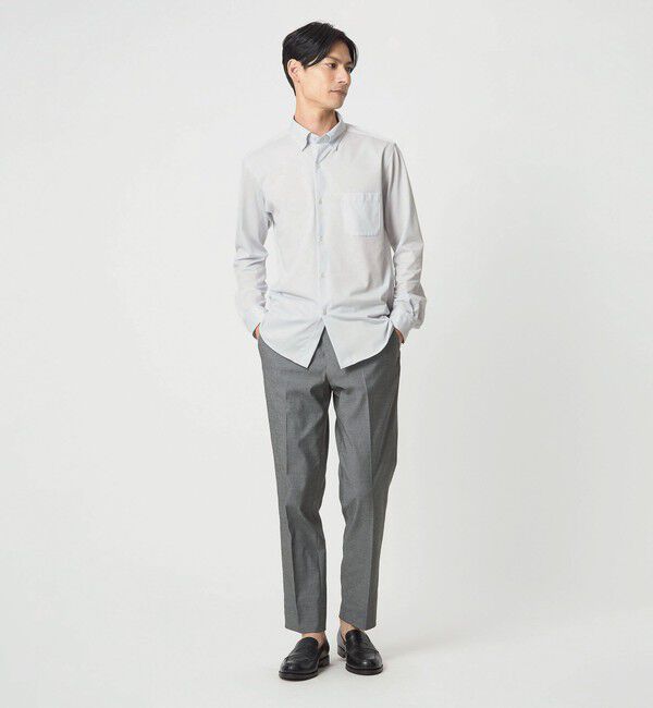 UNITED ARROWS green label relaxing「エブリット TC ジャージー スナップ ボタンダウン シャツ -イージーアイロン・吸水速乾・抗菌-」|シャツ・ブラウス|