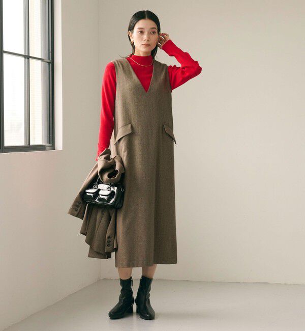 UNITED ARROWS green label relaxing「ホームスパン ジャンパースカート ストレッチ」|ジャンパースカート|