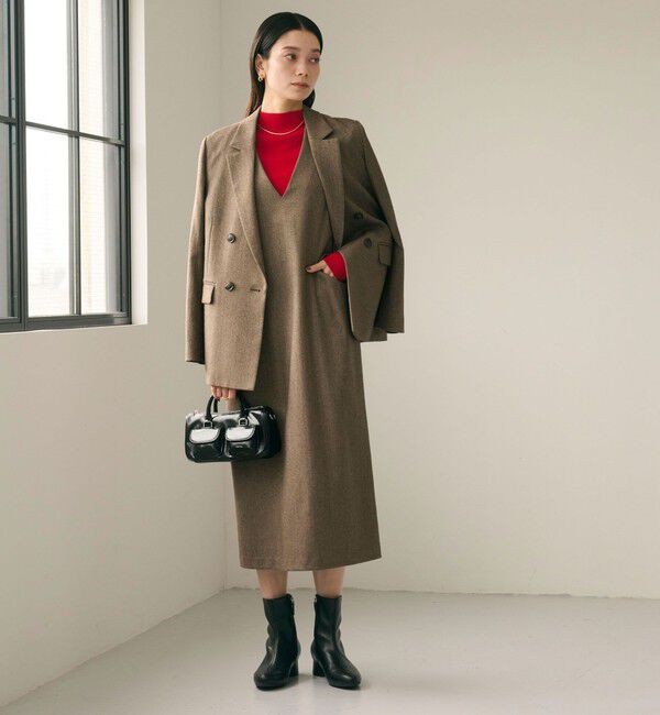 UNITED ARROWS green label relaxing「ホームスパン ジャンパースカート ストレッチ」|ジャンパースカート|