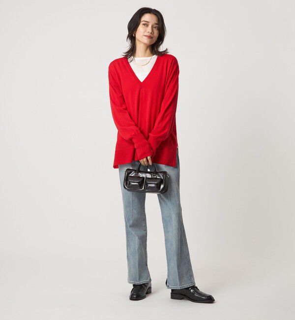 UNITED ARROWS green label relaxing「エブリニット Vネック ウォッシャブル」|ニット・セーター|