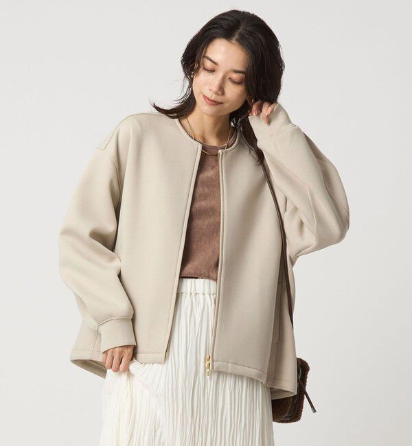 UNITED ARROWS green label relaxing「ダンボール ノーカラー ブルゾン」|ブルゾン・スタジャン|