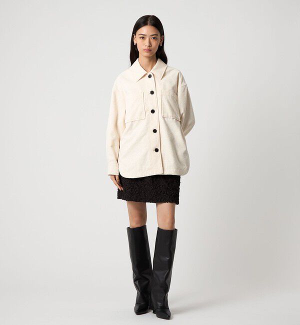 EMMEL REFINES「＜EMMEL REFINES＞EM レオパード ジャカード シャツ ジャケット」|その他|