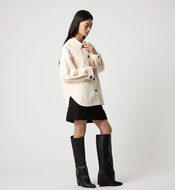 EMMEL REFINES「＜EMMEL REFINES＞EM レオパード ジャカード シャツ ジャケット」|その他|