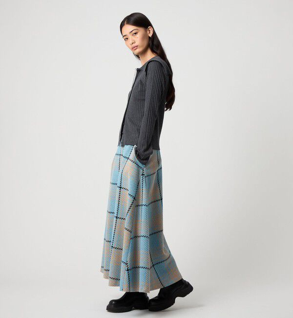 EMMEL REFINES「＜EMMEL REFINES＞EM レイヤーリブ ボタン ニット」|ニット・セーター|