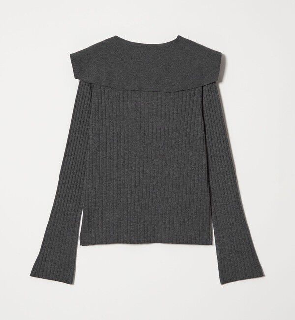 EMMEL REFINES「＜EMMEL REFINES＞EM レイヤーリブ ボタン ニット」|ニット・セーター|