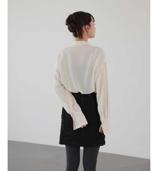 EMMEL REFINES「＜EMMEL REFINES＞EM レイヤー トロミ シャツ」|シャツ・ブラウス|