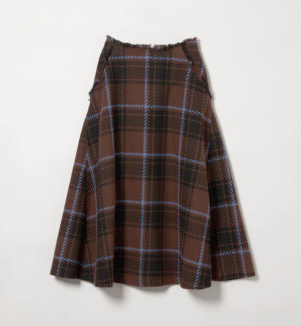 EMMEL REFINES「＜EMMEL REFINES＞EM ツィードライク チェック フレアスカート」|スカート|