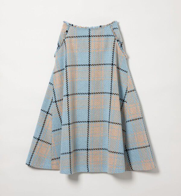 EMMEL REFINES「＜EMMEL REFINES＞EM ツィードライク チェック フレアスカート」|スカート|